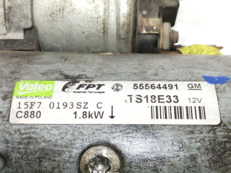 Recambio de motor arranque para opel corsa d catch me referencia OEM IAM 55564491  