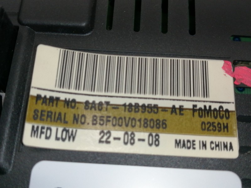 Recambio de pantalla multifuncion para ford fiesta (cb1) ghia referencia OEM IAM VP8A6F10A855D  