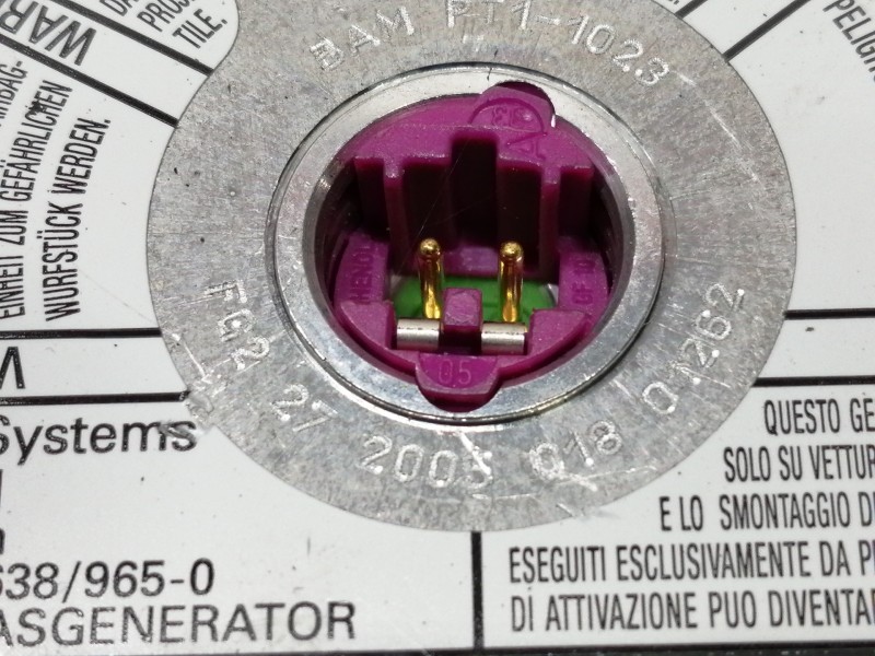 Recambio de airbag delantero izquierdo para volkswagen caddy ka/kb (2k) 1.9 tdi referencia OEM IAM 2K0880201B4EC  