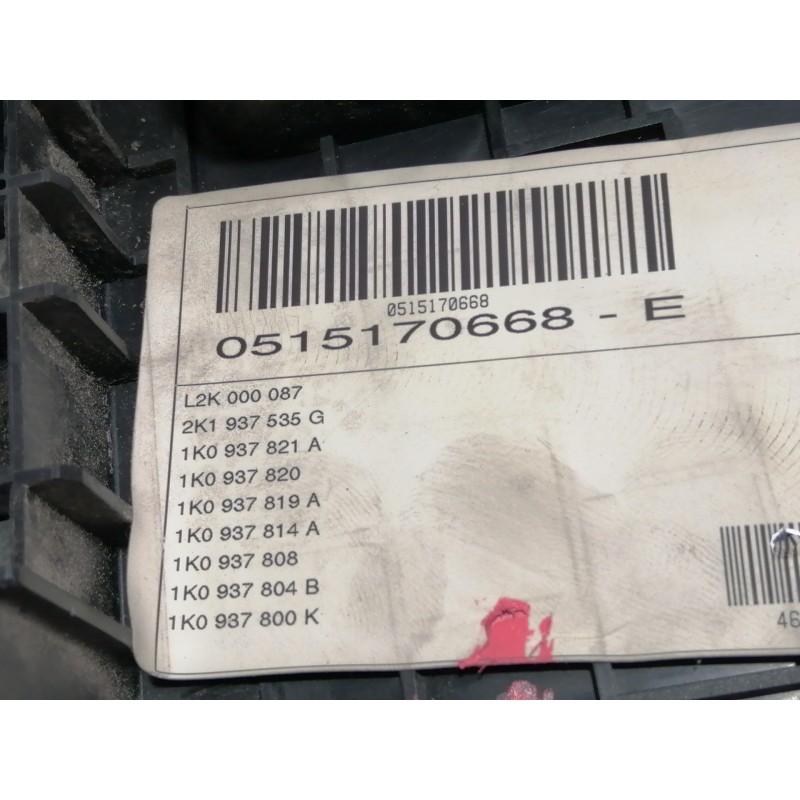 Recambio de caja reles / fusibles para volkswagen caddy ka/kb (2k) 1.9 tdi referencia OEM IAM 1K0937124K 1A120305226 L2K000087 2