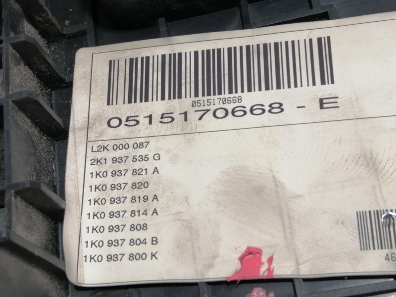 Recambio de caja reles / fusibles para volkswagen caddy ka/kb (2k) 1.9 tdi referencia OEM IAM 1K0937124K 1A120305226 L2K000087 2