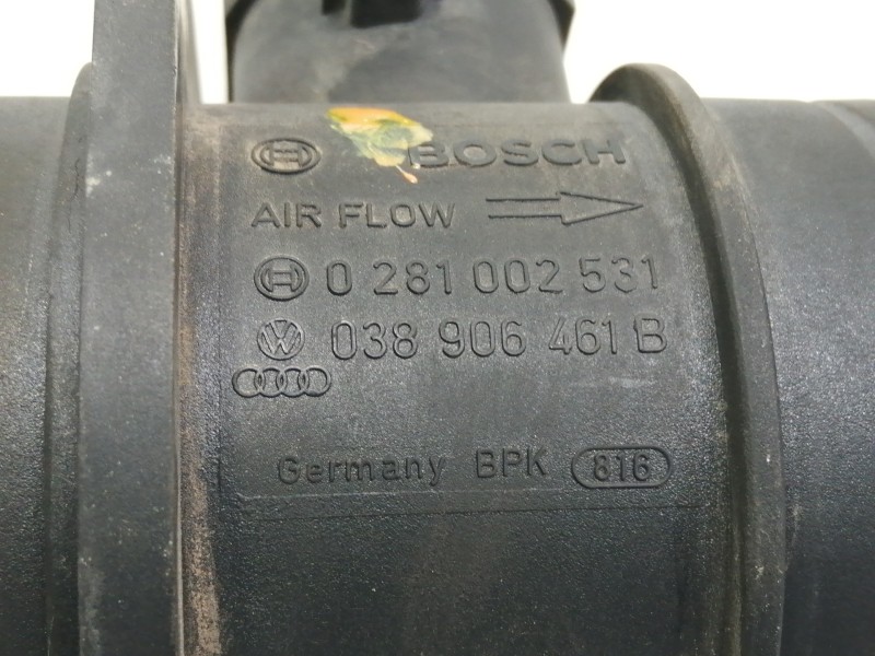 Recambio de caudalimetro para volkswagen caddy ka/kb (2k) 1.9 tdi referencia OEM IAM 038906461B  