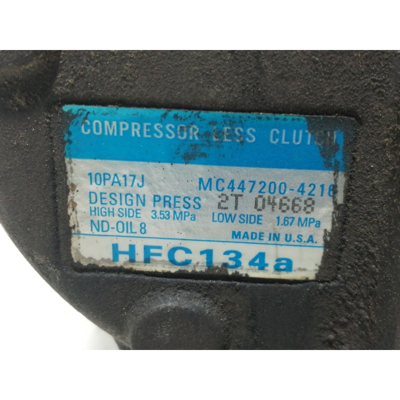 Recambio de compresor aire acondicionado para chrysler voyager (gs) 3.3 se referencia OEM IAM 10PA17J MC4472004216 