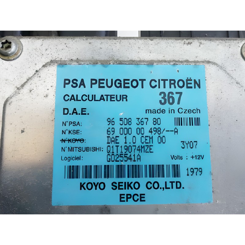 Recambio de modulo electronico para citroën c2 sx referencia OEM IAM 9650836780 6900000498A / G025541A Q1T19074MZE