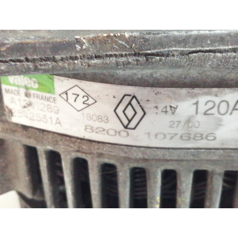 Recambio de alternador para renault scenic (ja..) 1.9 dci authentique referencia OEM IAM 8200107686  
