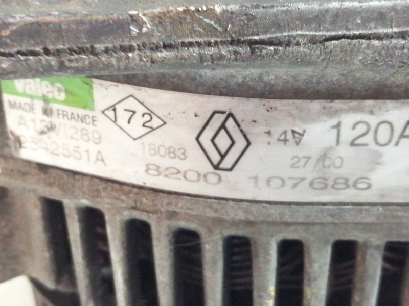 Recambio de alternador para renault scenic (ja..) 1.9 dci authentique referencia OEM IAM 8200107686  