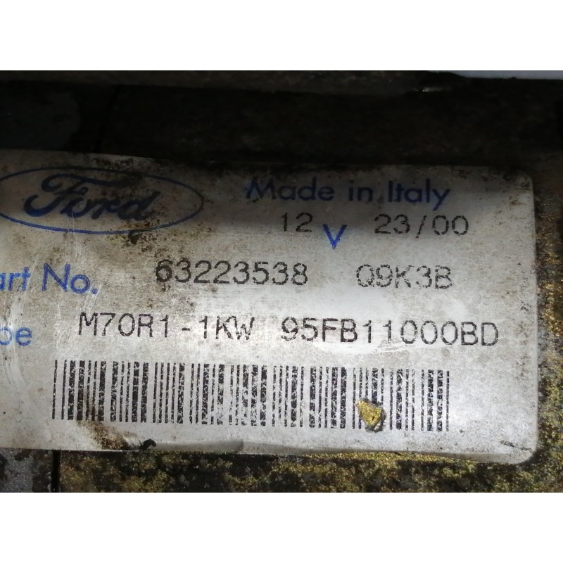 Recambio de motor arranque para ford ka (ccq) ka 2 referencia OEM IAM 95FB11000BD 63223538 