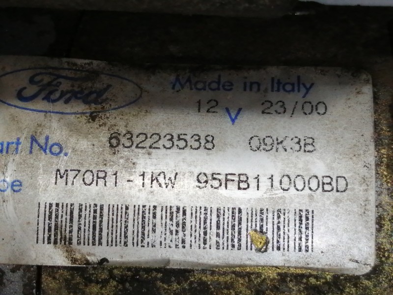 Recambio de motor arranque para ford ka (ccq) ka 2 referencia OEM IAM 95FB11000BD 63223538 