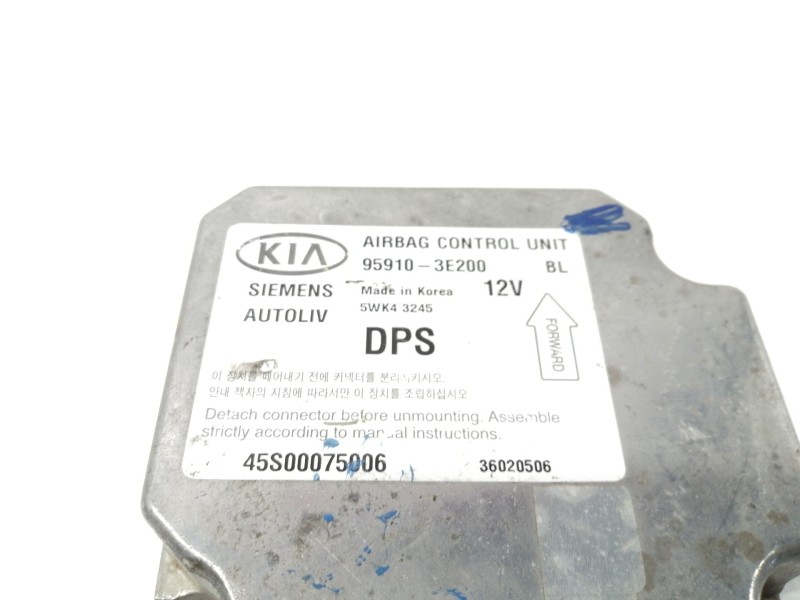 Recambio de centralita airbag para kia sorento 2.5 crdi ex referencia OEM IAM 959103E200  