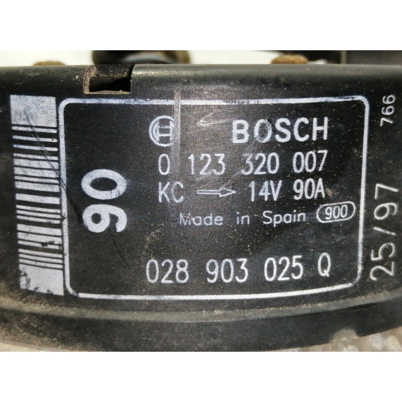 Recambio de alternador para seat ibiza (6k) 1.4 referencia OEM IAM 0123320007  