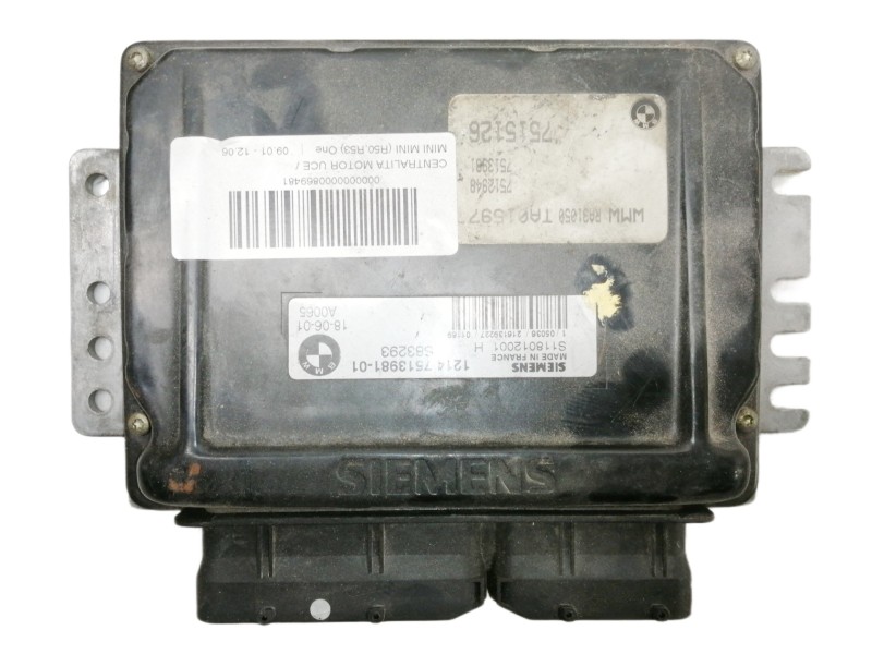 Recambio de centralita motor uce para mini mini (r50,r53) one referencia OEM IAM 1214751398101 S118012001H 1214751398101 
