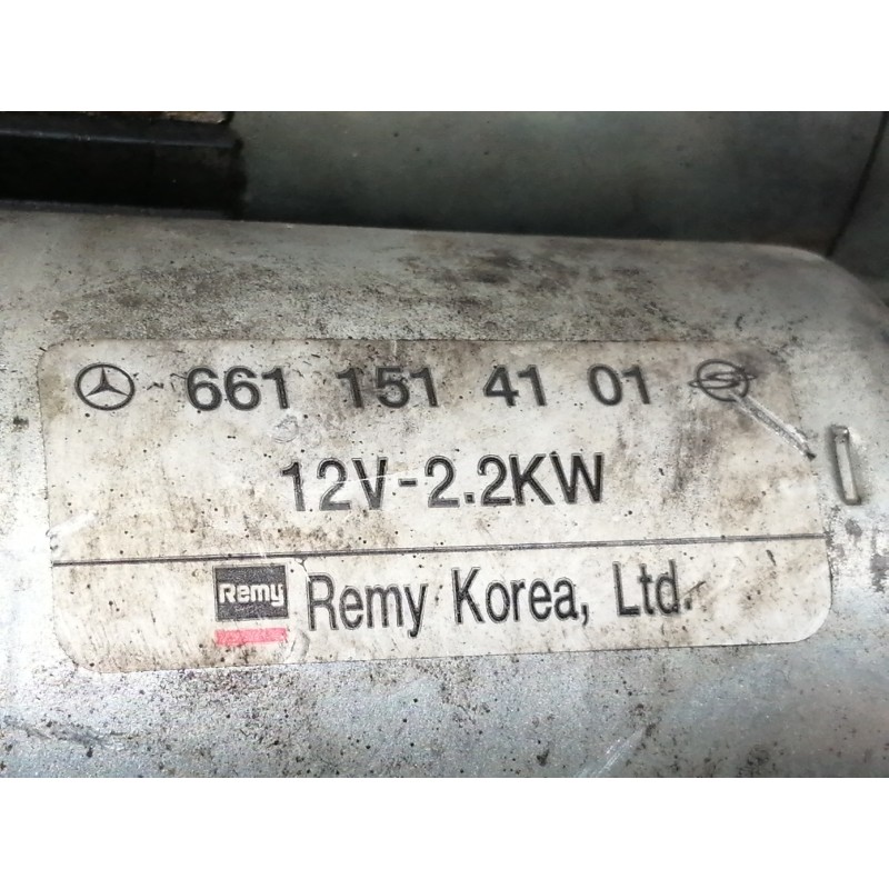 Recambio de motor arranque para ssangyong kyron 200 xdi limited referencia OEM IAM 66115141  