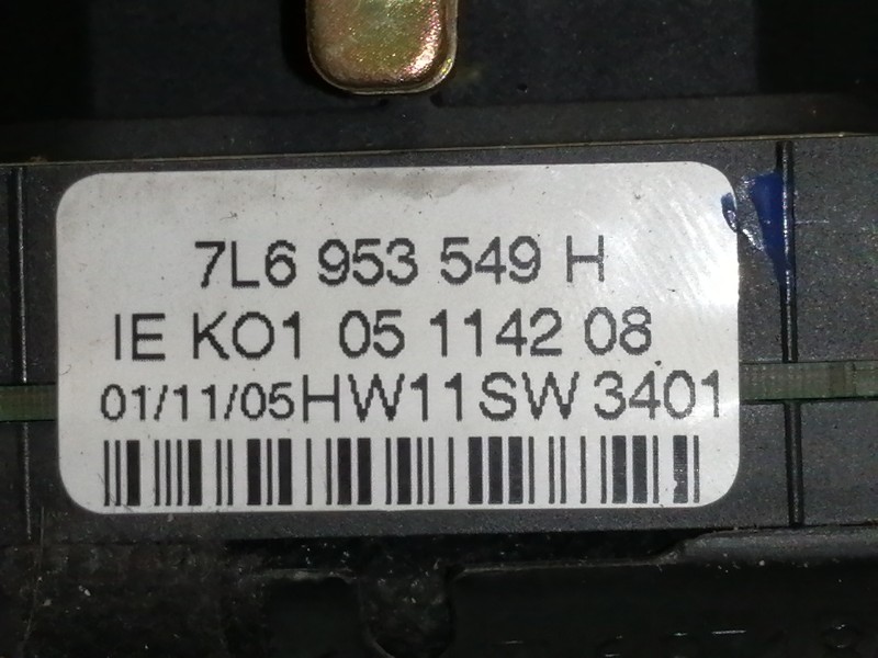 Recambio de mando multifuncion para volkswagen touareg (7l6) v6 tdi referencia OEM IAM 7L6953549H  