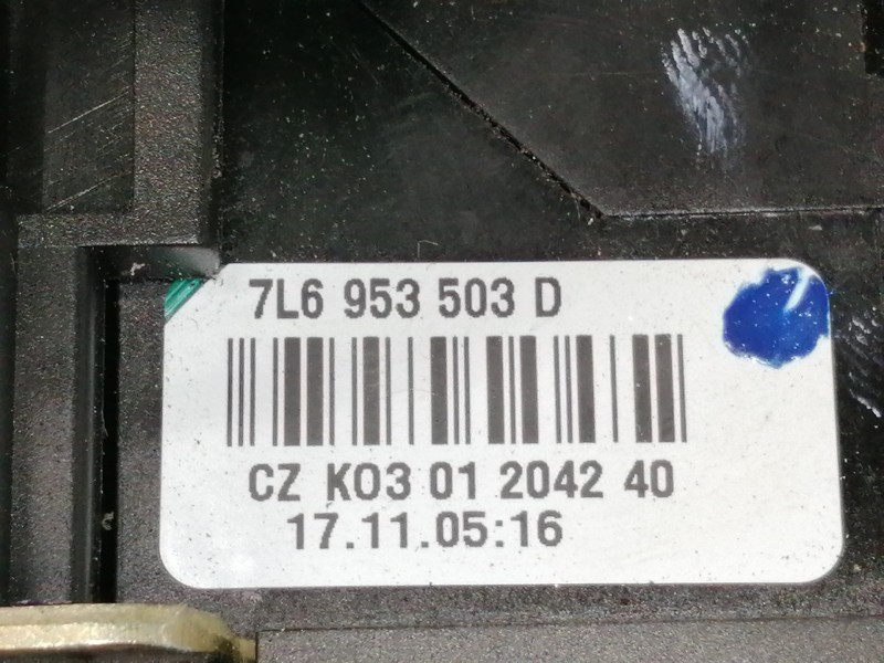 Recambio de mando multifuncion para volkswagen touareg (7l6) v6 tdi referencia OEM IAM 7L6953549H  