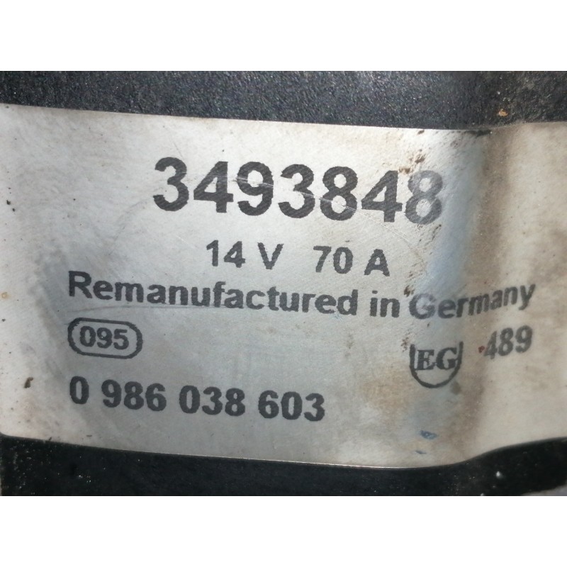 Recambio de alternador para opel tigra 1.4 16v referencia OEM IAM 3493848  