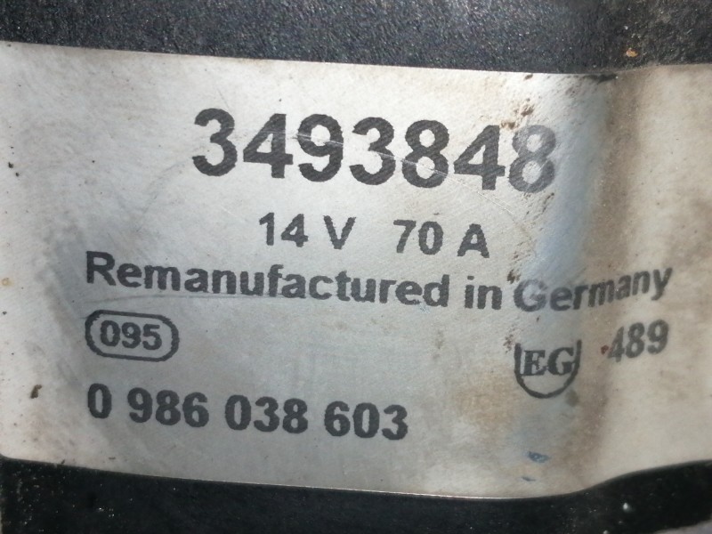 Recambio de alternador para opel tigra 1.4 16v referencia OEM IAM 3493848  