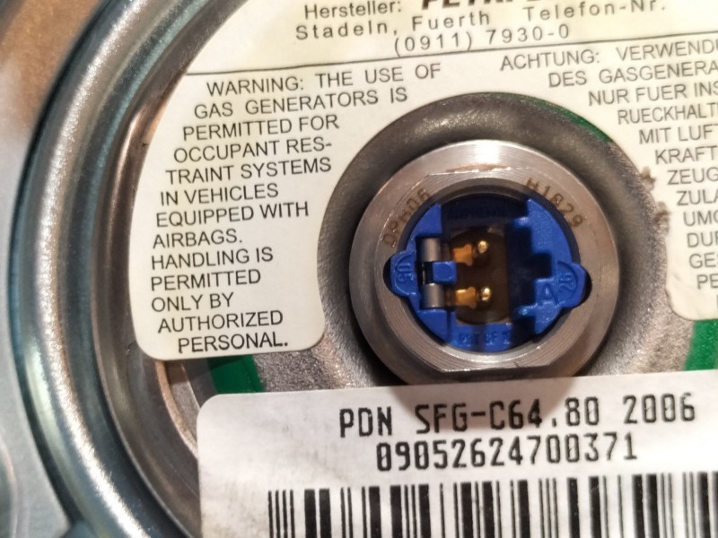 Recambio de airbag delantero izquierdo para volkswagen polo (9n3) advance referencia OEM IAM 1T0880201E  