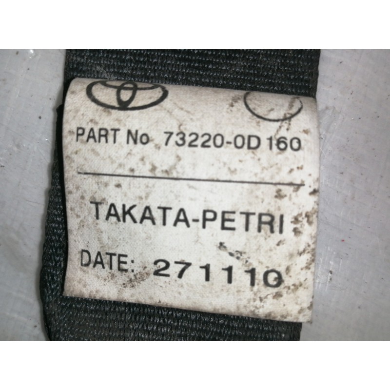 Recambio de cinturon seguridad delantero izquierdo para toyota yaris 1.0 cat referencia OEM IAM 732200D160  