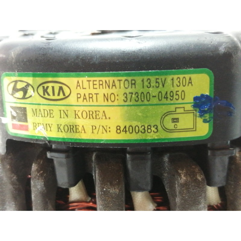 Recambio de alternador para hyundai kona sle 2wd referencia OEM IAM 3730004950  