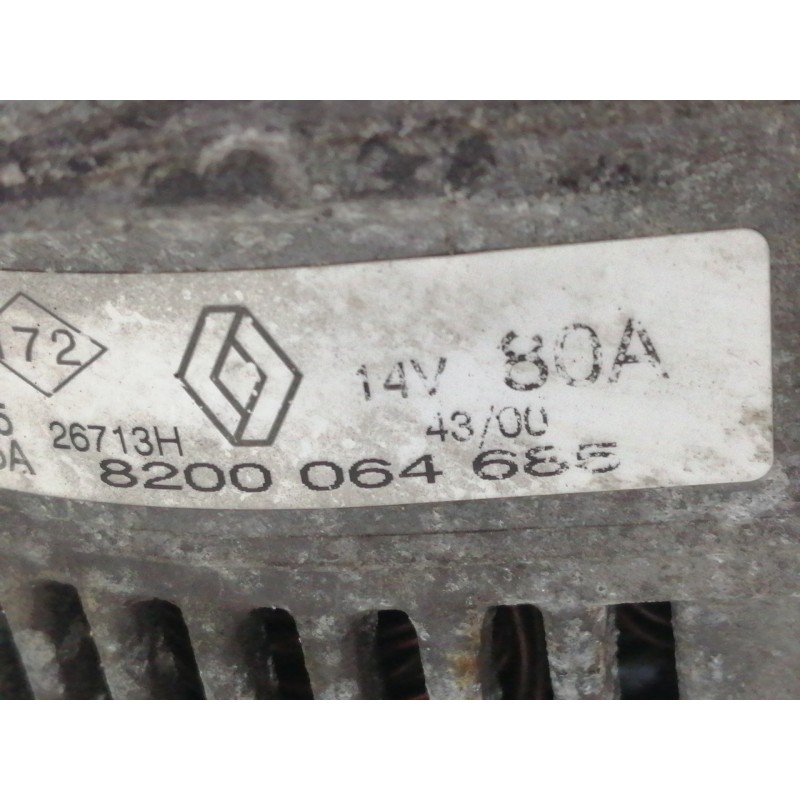 Recambio de alternador para renault megane i classic (la0) 1.9 dti alize referencia OEM IAM 8200064685  