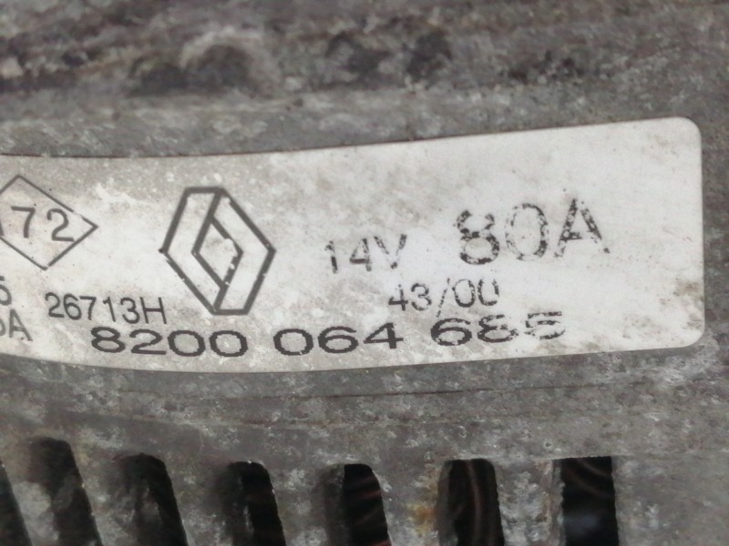 Recambio de alternador para renault megane i classic (la0) 1.9 dti alize referencia OEM IAM 8200064685  