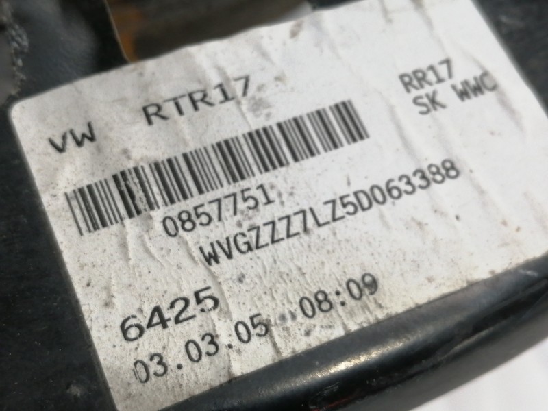 Recambio de mangueta trasera izquierda para volkswagen touareg (7l6) 5.0 v10 tdi dpf referencia OEM IAM 7L0505436B  