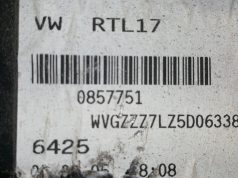 Recambio de mangueta trasera derecha para volkswagen touareg (7l6) 5.0 v10 tdi dpf referencia OEM IAM 7L0505436B  