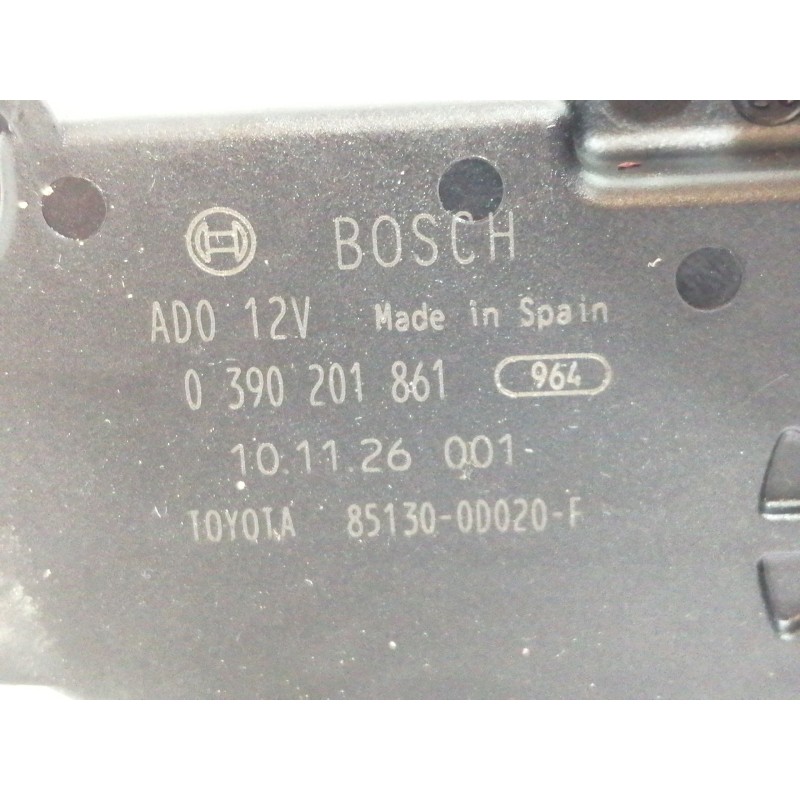Recambio de motor limpia trasero para toyota yaris 1.0 cat referencia OEM IAM 851300D020F  