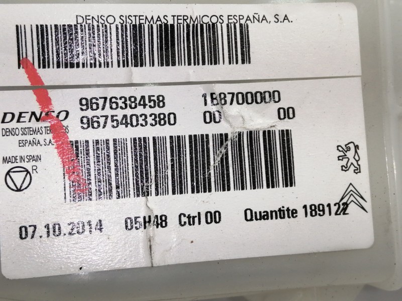 Recambio de ventilador calefaccion para citroën c4 grand picasso seduction referencia OEM IAM 967638458  