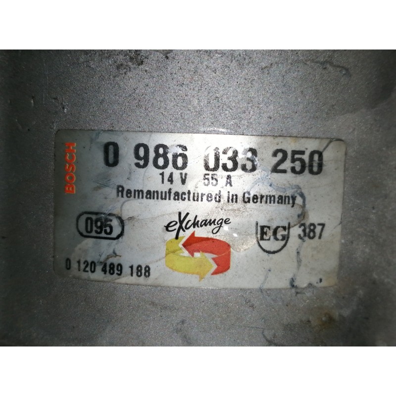 Recambio de alternador para fiat tempra berlina (159) 1.4 i.e. referencia OEM IAM 0986033250  