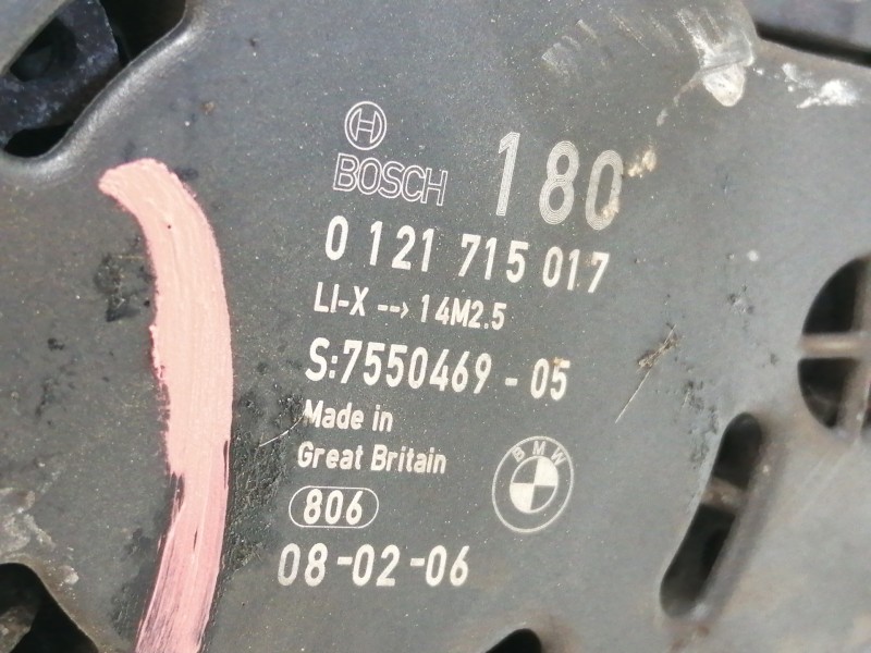 Recambio de alternador para bmw serie 3 touring (e91) 318i referencia OEM IAM 0121715017  