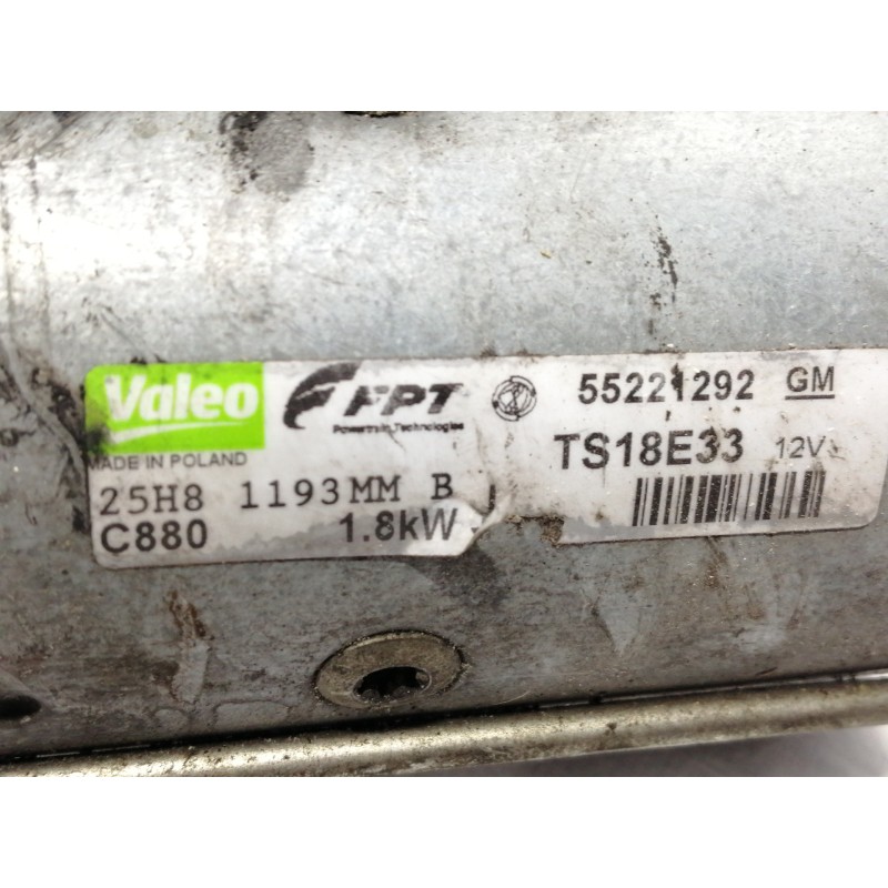 Recambio de motor arranque para opel corsa d cosmo referencia OEM IAM 55221292  