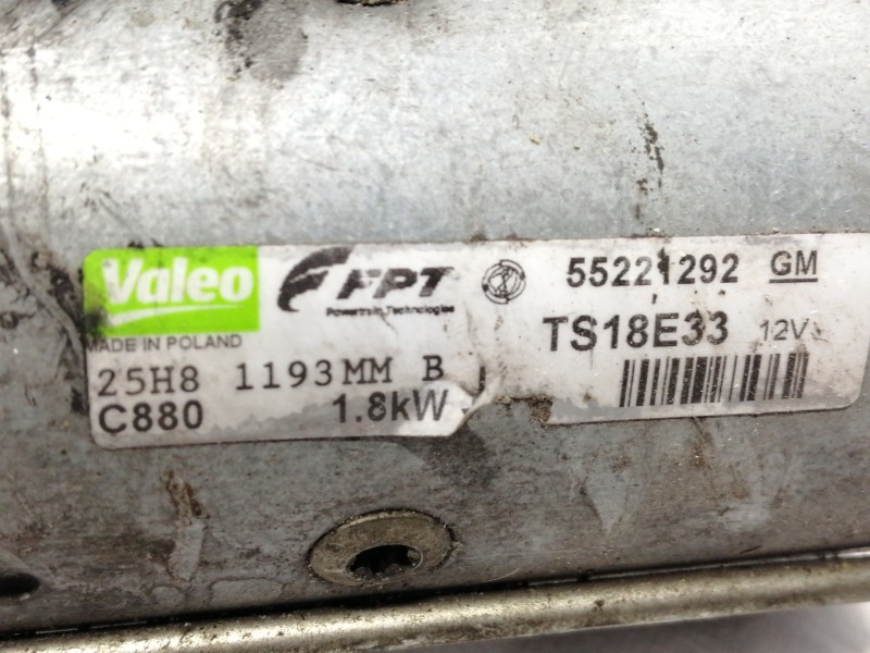 Recambio de motor arranque para opel corsa d cosmo referencia OEM IAM 55221292  