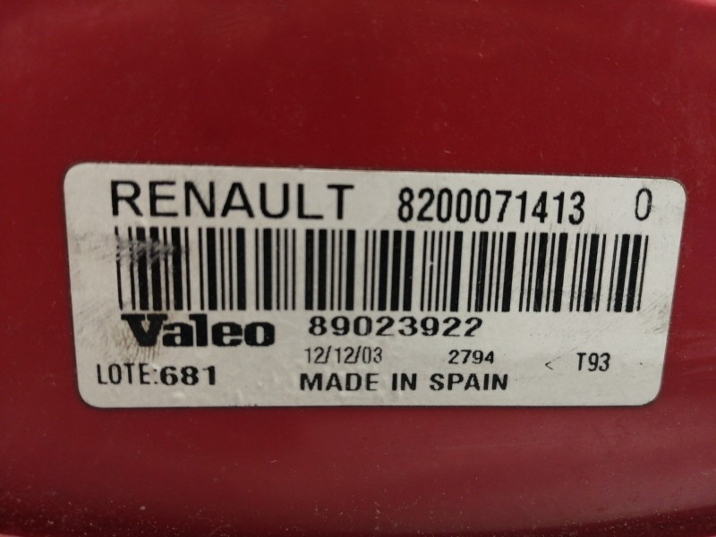 Recambio de piloto trasero izquierdo para renault clio ii fase ii (b/cb0) authentique confort referencia OEM IAM 8200071413  