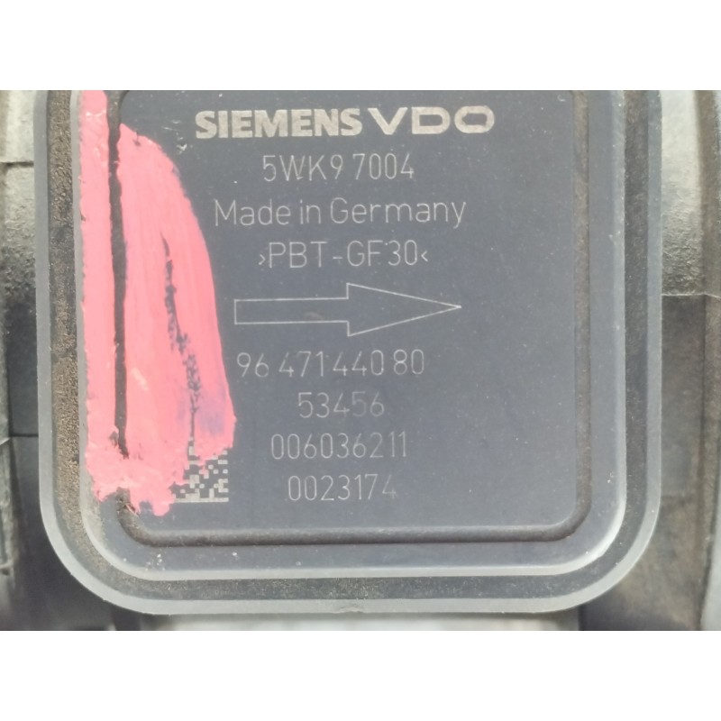 Recambio de caudalimetro para citroën c3 hdi 70 furio referencia OEM IAM 9647144080  