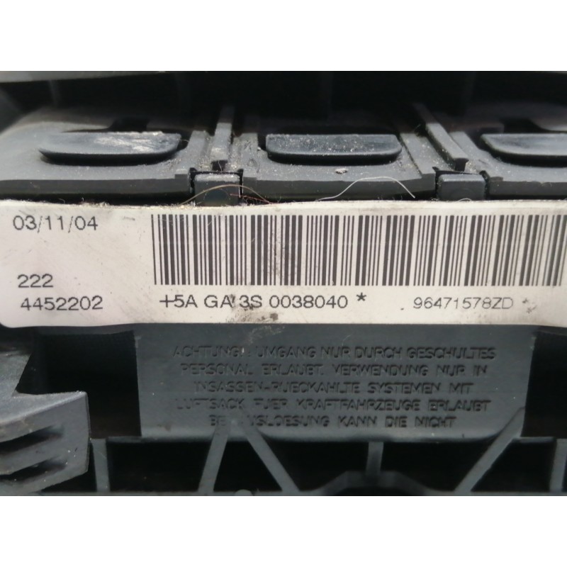 Recambio de airbag delantero izquierdo para citroën c4 berlina sx referencia OEM IAM 96471578ZD  