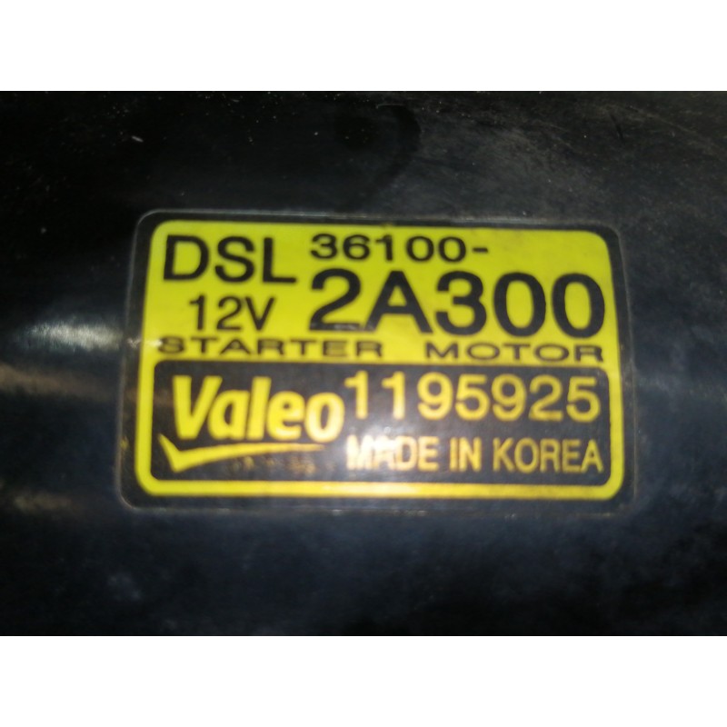 Recambio de motor arranque para hyundai i20 style referencia OEM IAM 361002A300  