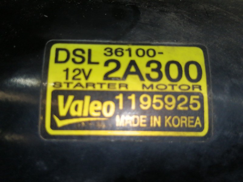 Recambio de motor arranque para hyundai i20 style referencia OEM IAM 361002A300  