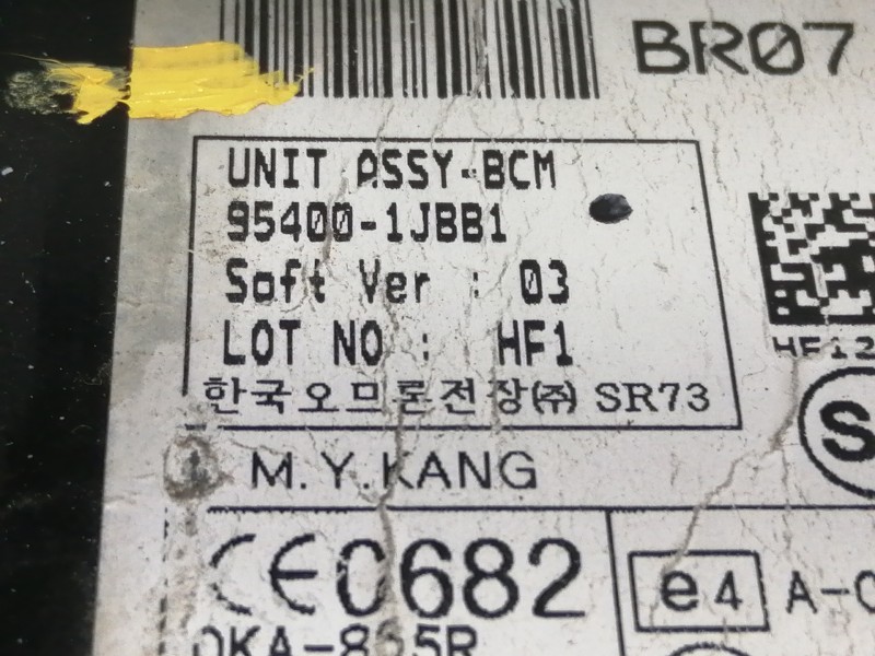 Recambio de modulo electronico para hyundai i20 style referencia OEM IAM 954001JBB1  