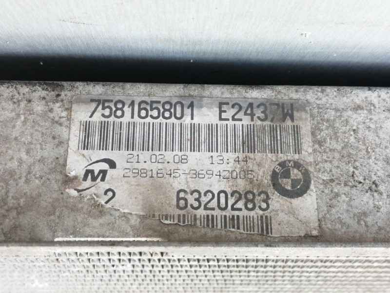 Recambio de radiador agua para bmw serie 3 touring (e91) 318i referencia OEM IAM 758165801  