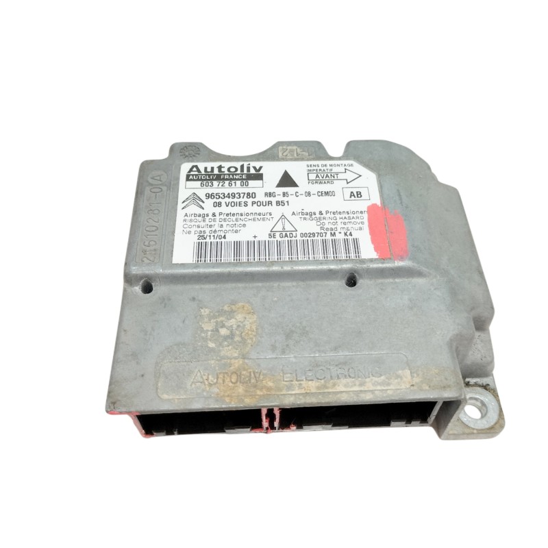 Recambio de centralita airbag para citroën c4 berlina sx referencia OEM IAM 9653493780  