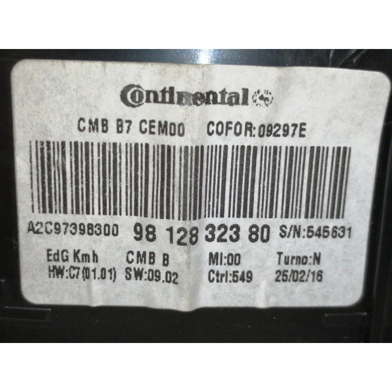 Recambio de cuadro instrumentos para citroën c4 lim. feel referencia OEM IAM 9812832380 A2C97398300 