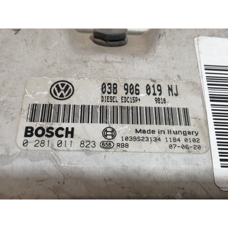 Recambio de centralita motor uce para seat ibiza (6l1) 1.9 tdi referencia OEM IAM 038906019NJ  