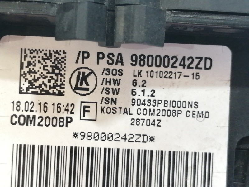 Recambio de mando multifuncion para citroën c4 lim. feel referencia OEM IAM 98000242ZD  