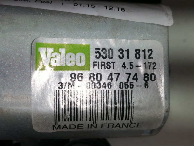 Recambio de motor limpia trasero para citroën c4 lim. feel referencia OEM IAM 9680477480 53031812 