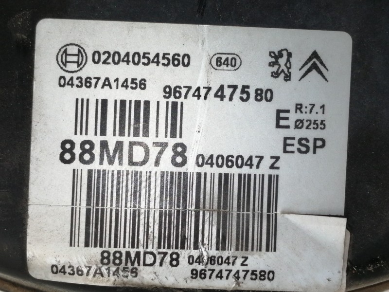 Recambio de servofreno para citroën c4 lim. feel referencia OEM IAM 0204054560 04367A1456 9674747580
