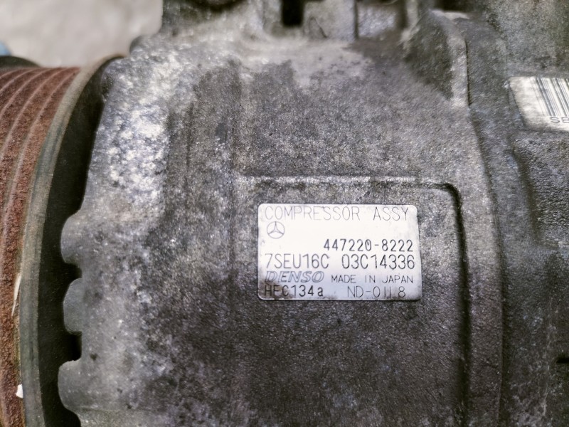 Recambio de compresor aire acondicionado para mercedes-benz clase s (w220) berlina 55 amg (220.073) referencia OEM IAM 447220822