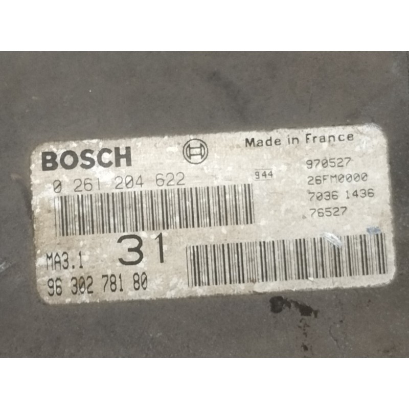 Recambio de centralita motor uce para peugeot 106 (s2) long beach referencia OEM IAM 0261204622  