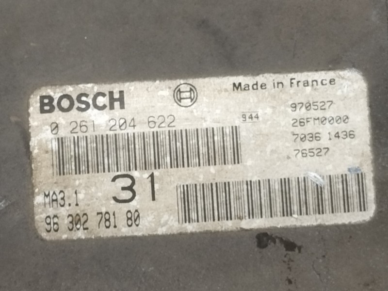 Recambio de centralita motor uce para peugeot 106 (s2) long beach referencia OEM IAM 0261204622  