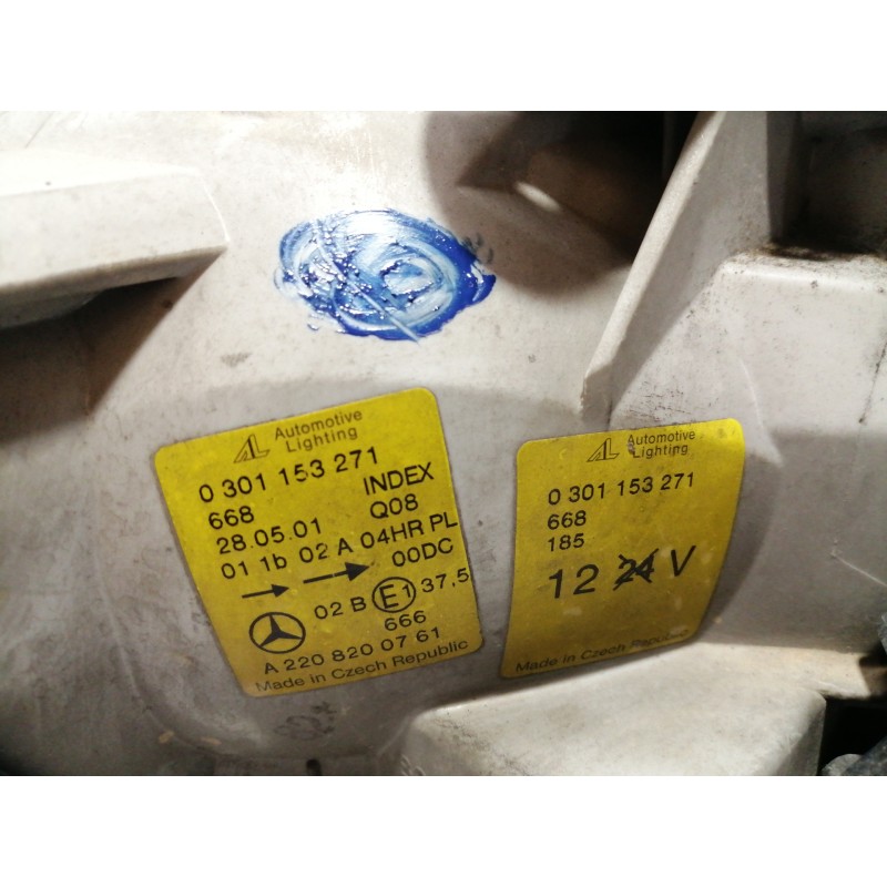 Recambio de faro izquierdo para mercedes-benz clase s (w220) berlina 55 amg (220.073) referencia OEM IAM 0301153271  
